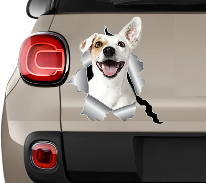 Jack Russell Terrier Dog 3D Vinyl Car Decal Stickers CCS3378