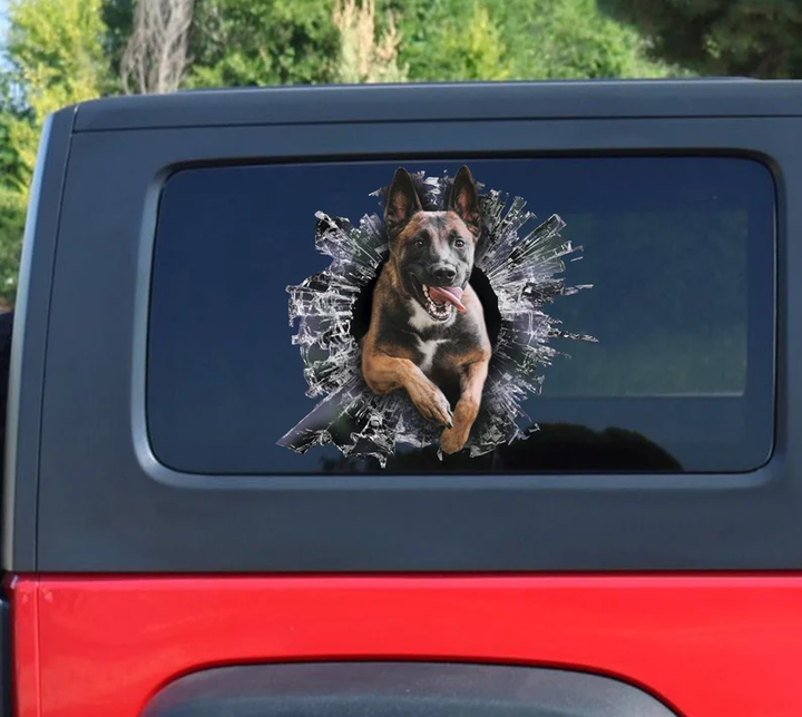 Belgian Malinois Dog 3D Vinyl Car Decal Stickers CCS3163