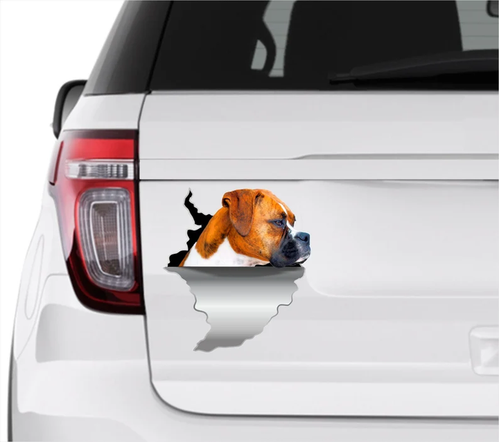 Deutscher Boxer Dog 3D Vinyl Car Decal Stickers CCS3368