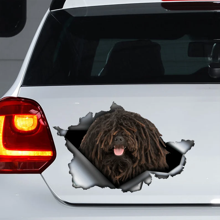 Black Puli Dog  Vinyl Car Decal Stickers CCS3216