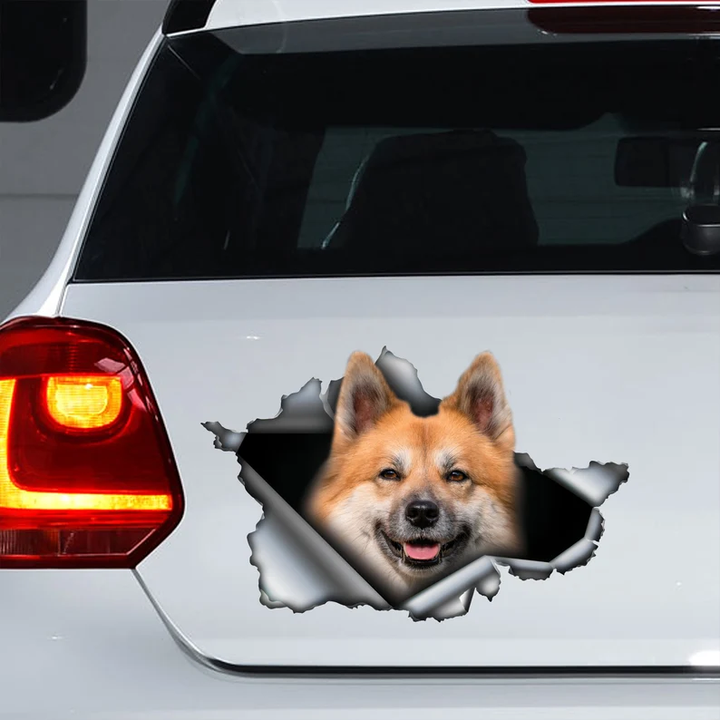 Icelandic Sheepdog Dog Vinyl Car Decal Stickers CCS3219