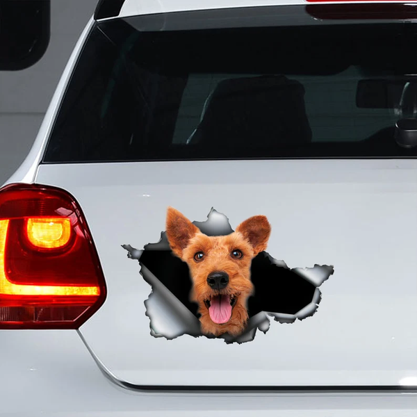 Welsh Terrier Dog  Vinyl Car Decal Stickers CCS3220