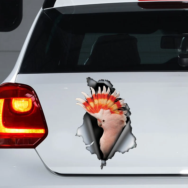 Major Mitchell Cockatoo Parrot 3D Vinyl Car Decal Stickers CCS2907