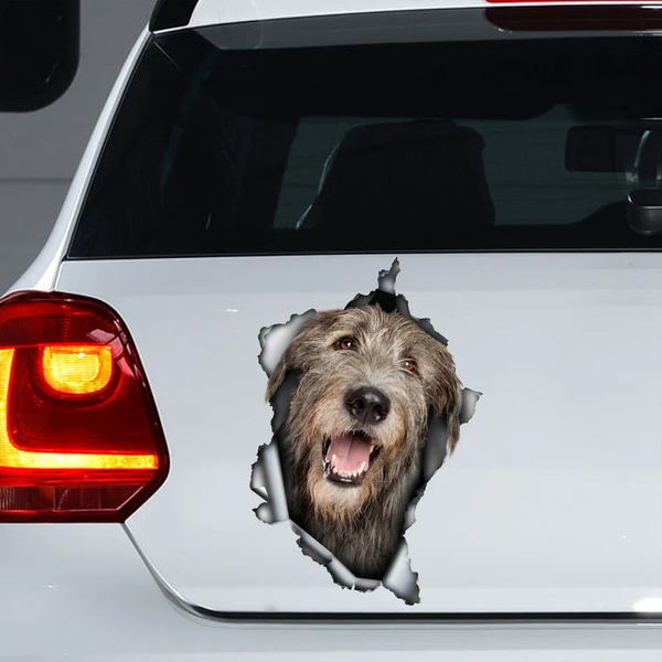 Irish Wolfhound Dog 3D Vinyl Car Decal Stickers CCS3135