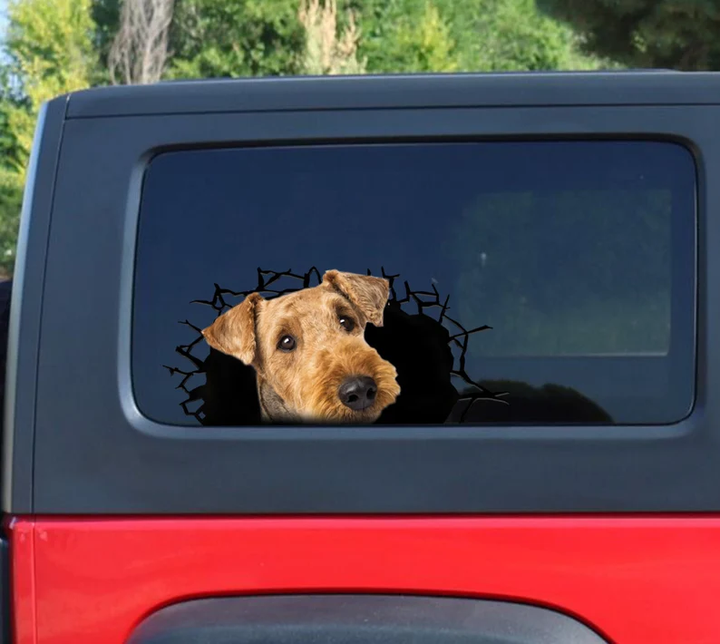 Airedale Terrier Dog 3D Vinyl Car Decal Stickers CCS3145