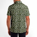 Infantry Camo Polo Shirt For Men - Model Back