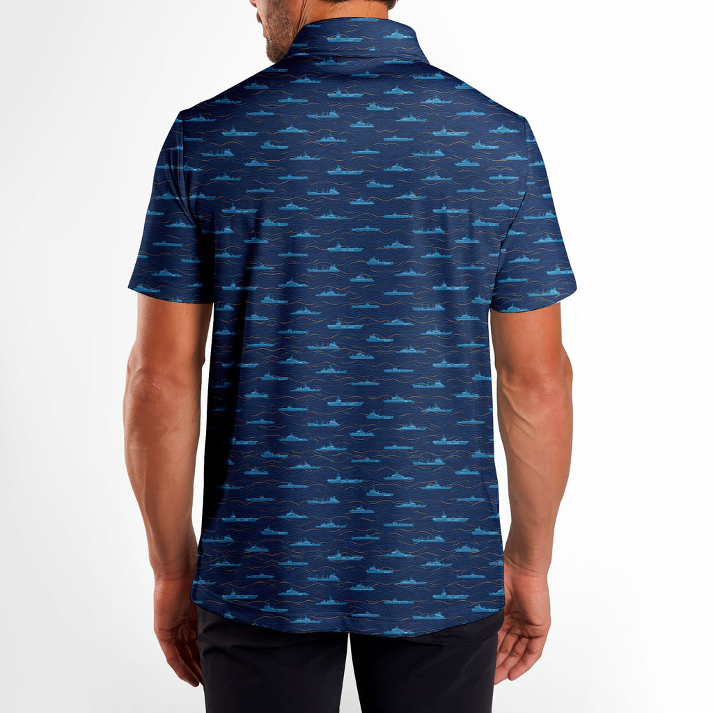 Iron Fleet Polo Shirt For Men - Model Back
