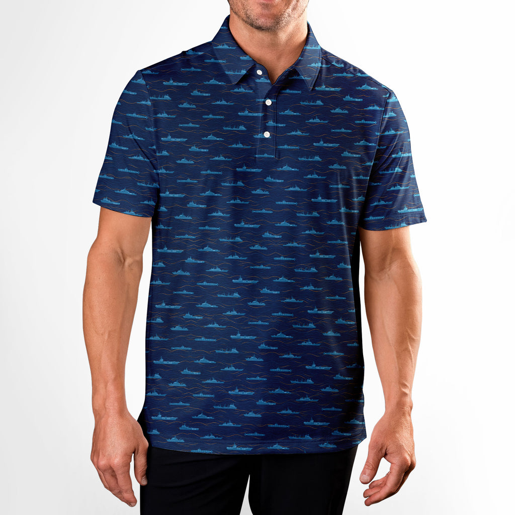 Iron Fleet Polo Shirt For Men - Model Front