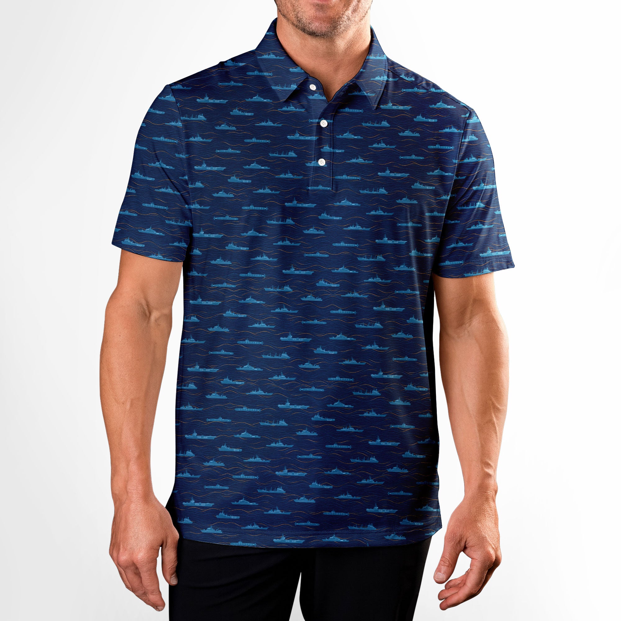 Iron Fleet Polo Shirt For Men - Model Front