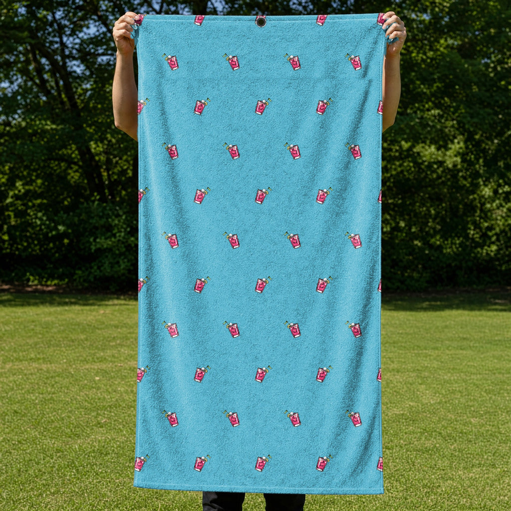 It's Fore O'clock Somewhere Full-Size Towel & Car Seat Cover - Held Open