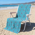 It's Fore O'clock Somewhere Full-Size Towel & Car Seat Cover - On a Beach Chair