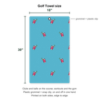It's Fore O'clock Somewhere Golf Towel - Size Chart