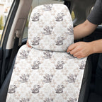 Jesus Riding Dinosaur Full-Size Towel & Car Seat Cover - Headrest Pocket