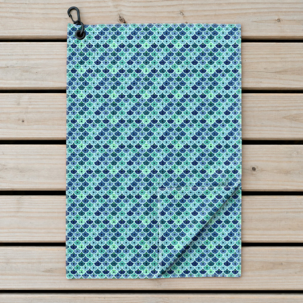 Just Peachy Golf Towel - Laid Flat