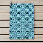 Just Peachy Golf Towel - Laid Flat