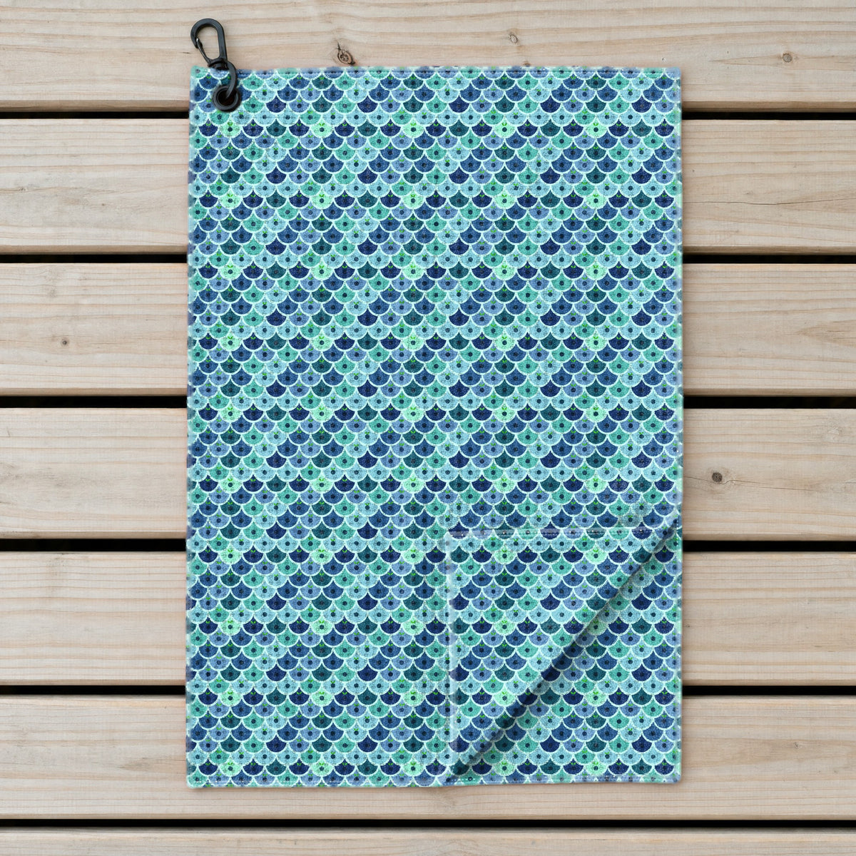 Just Peachy Golf Towel - Laid Flat