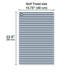 Just Tap It In Golf Towel - Size Chart