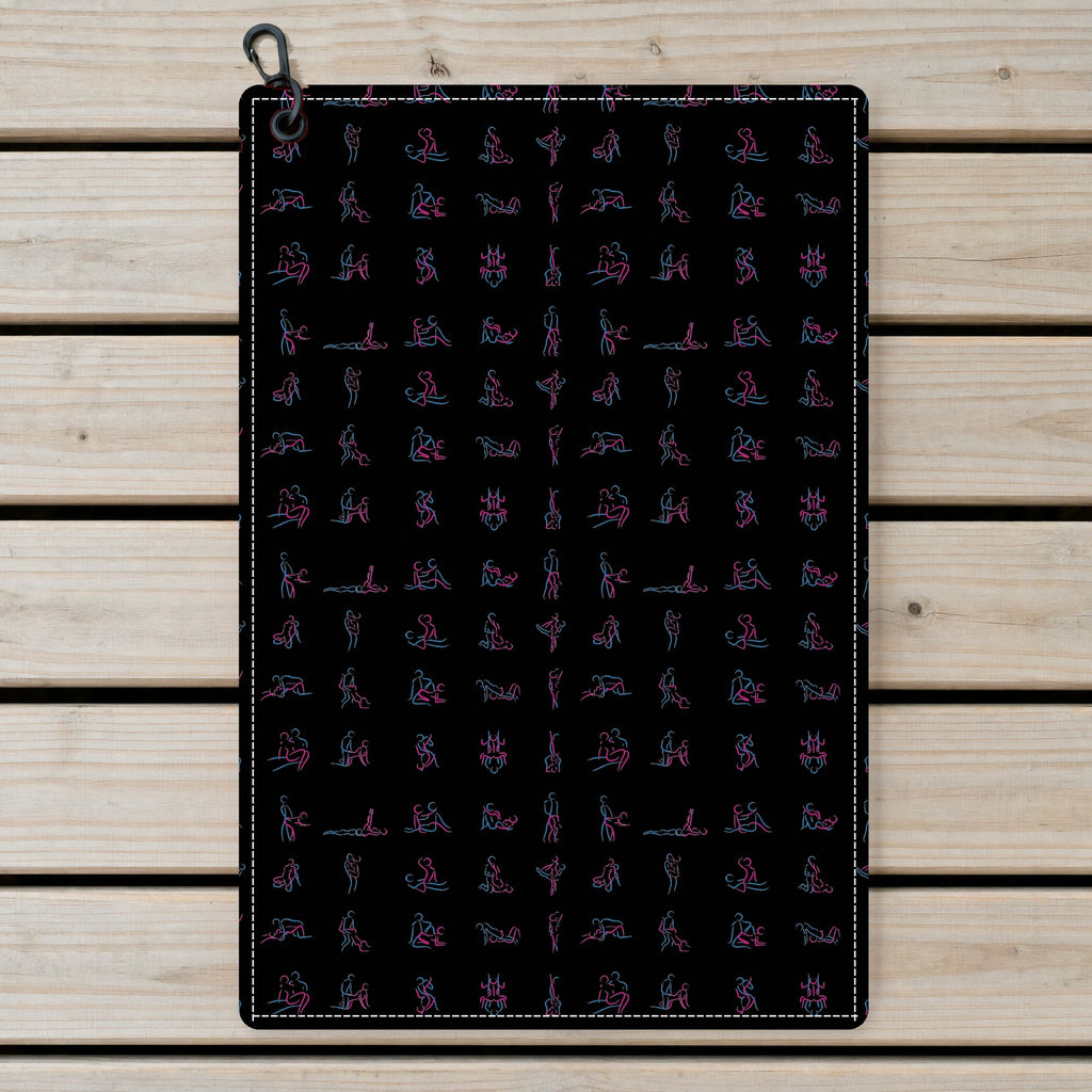 Kama Sutra Golf Towel - Laid Flat