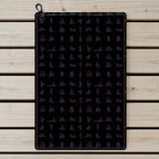 Kama Sutra Golf Towel - Laid Flat