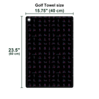 Kama Sutra Golf Towel - Size Chart