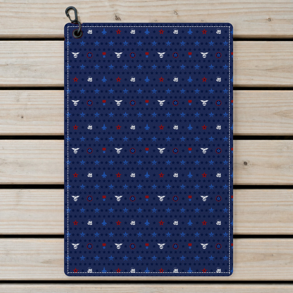 King Of The Sky Golf Towel - Laid Flat