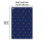 King Of The Sky Golf Towel - Size Chart
