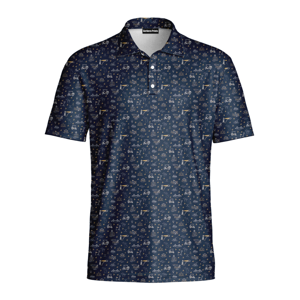 Lake Effect Links Polo Shirt For Men - Front