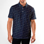Lake Effect Links Polo Shirt For Men - Model Front