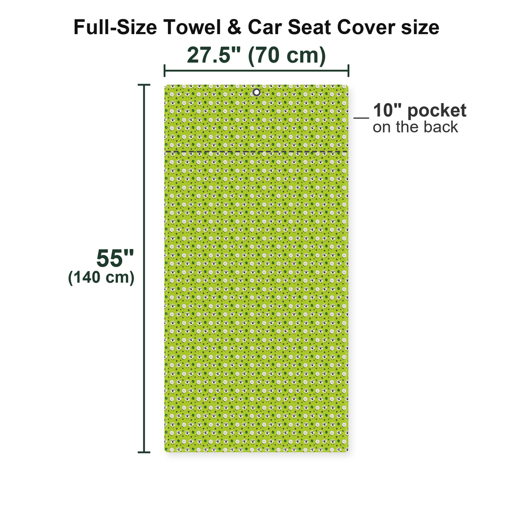 Lamb of God Full-Size Towel & Car Seat Cover - Size Chart