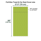 Lamb of God Full-Size Towel & Car Seat Cover - Size Chart