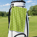 Lamb of God Golf Towel - Hanging on a Golf Bag