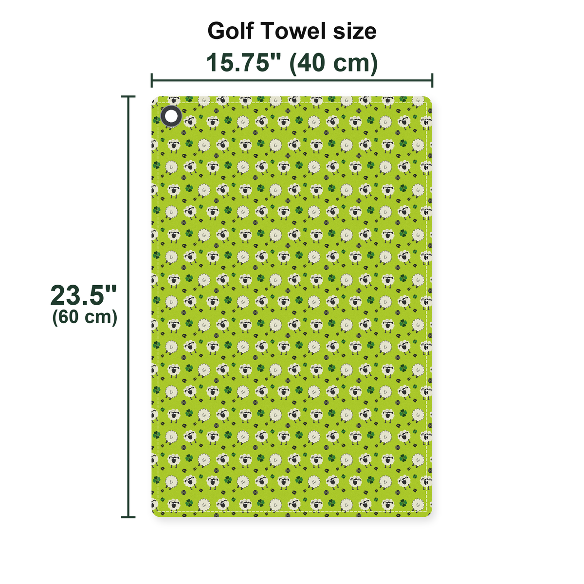 Lamb of God Golf Towel - Size Chart