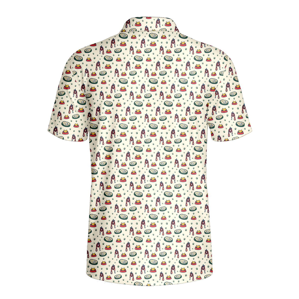 Leash on the Hook Polo Shirt For Men - Back