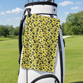 Leopard Golf Towel - Hanging on a Golf Bag