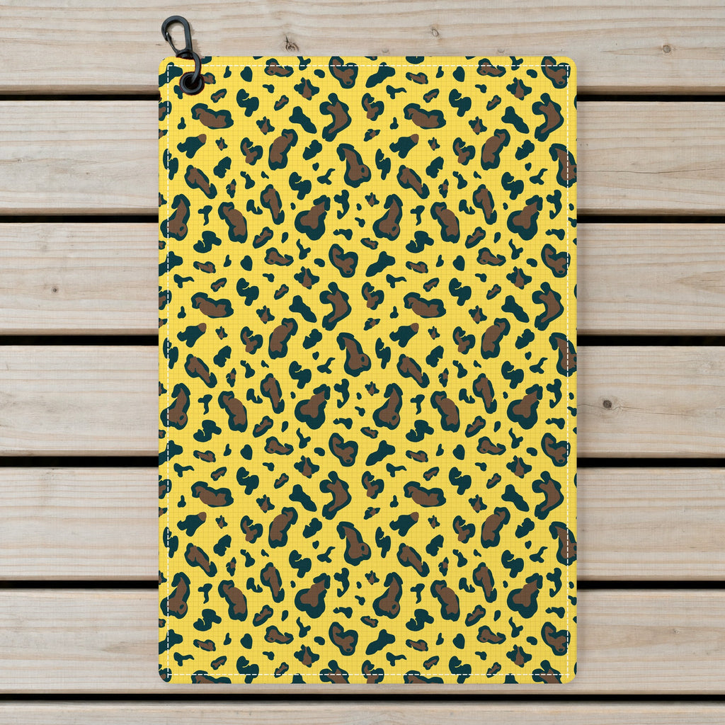 Leopard Golf Towel - Laid Flat