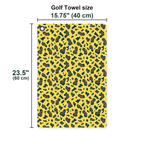 Leopard Golf Towel - Size Chart