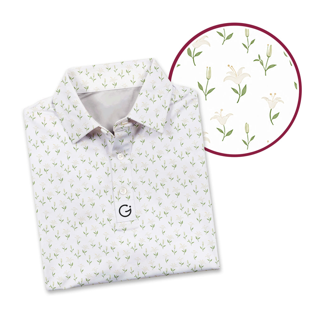 Lily Grace Polo Shirt For Men - Detail Close-up