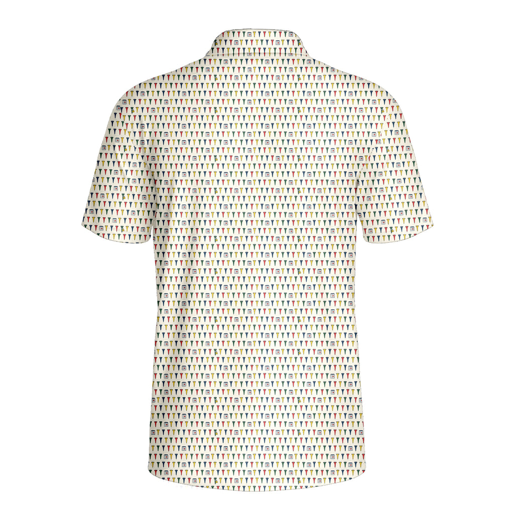 Locked In Standing Polo Shirt For Men - Back