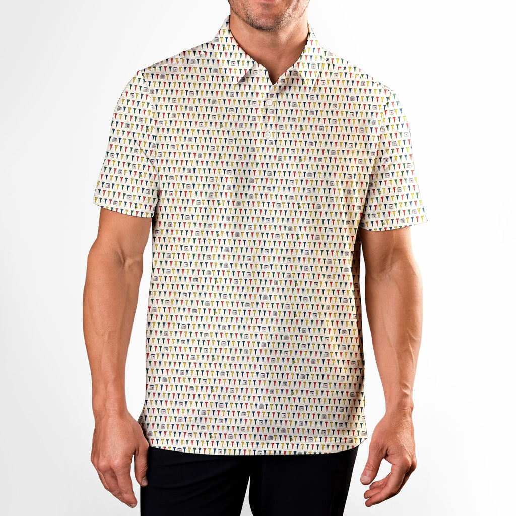 Locked In Standing Polo Shirt For Men - Model Front
