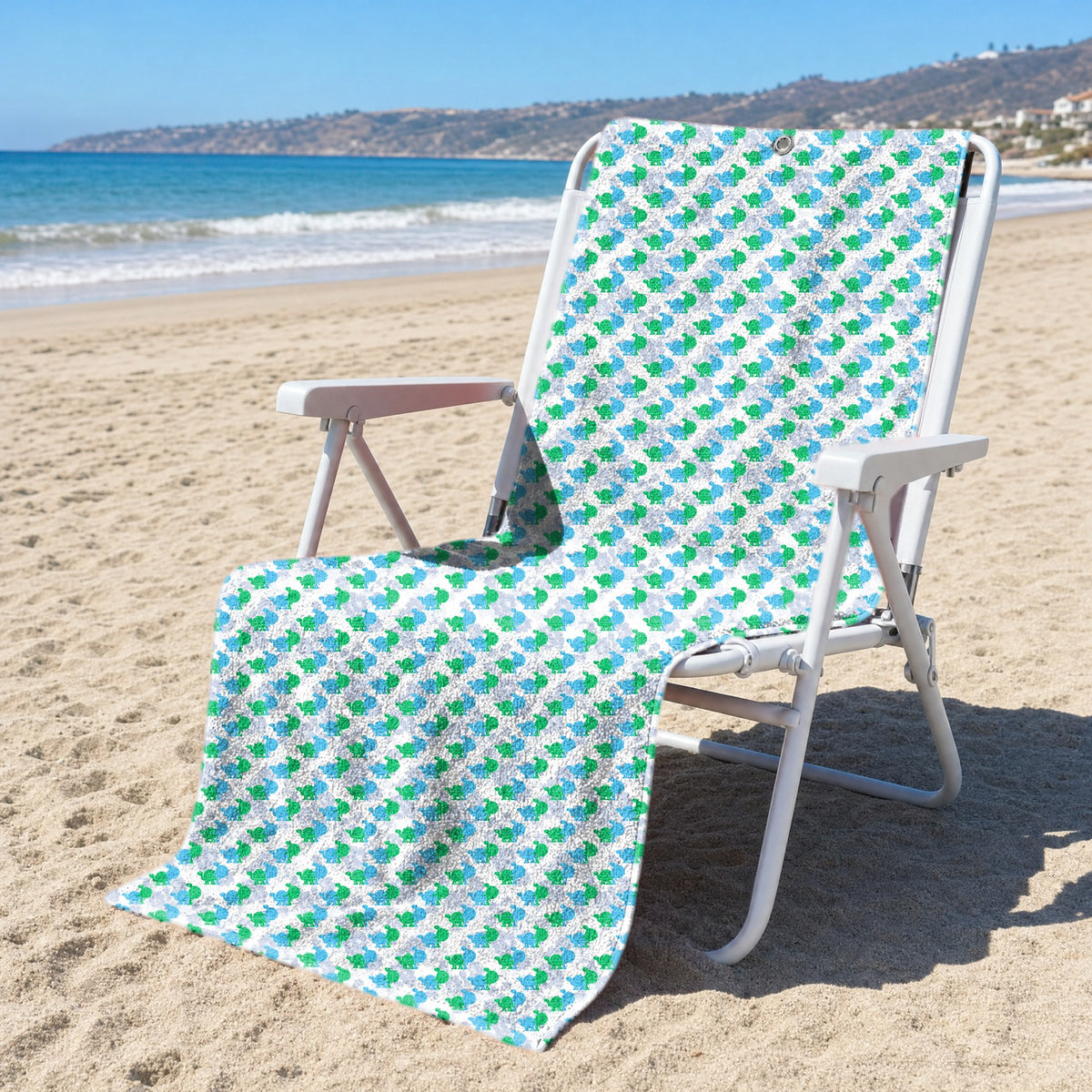 Love Turtles Full-Size Towel & Car Seat Cover - On a Beach Chair