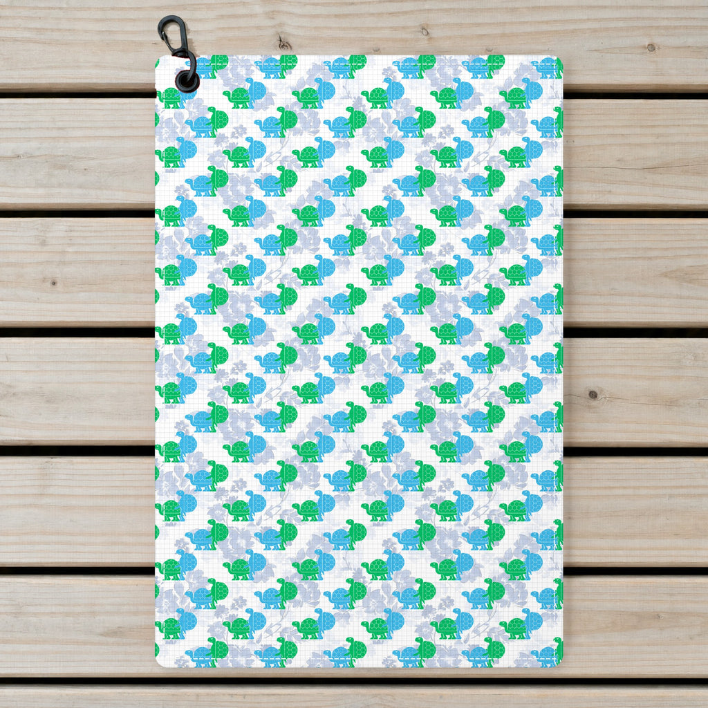 Love Turtles Golf Towel - Laid Flat