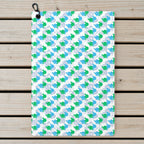 Love Turtles Golf Towel - Laid Flat