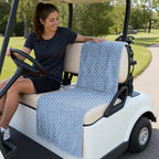 Lovers Rabbits Full-Size Towel & Car Seat Cover - On a Golf Cart Seat