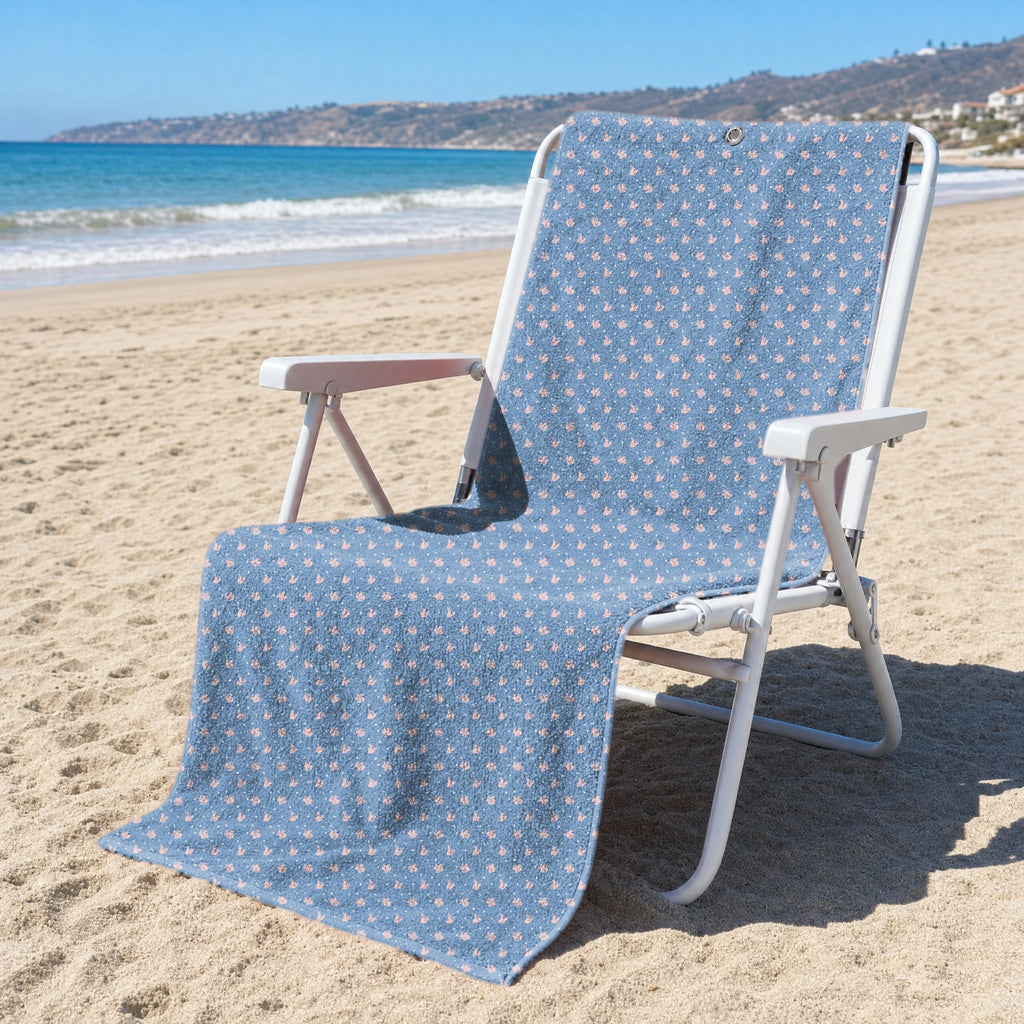 Lovers Rabbits Full-Size Towel & Car Seat Cover - On a Beach Chair