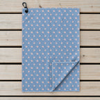 Lovers Rabbits Golf Towel - Laid Flat