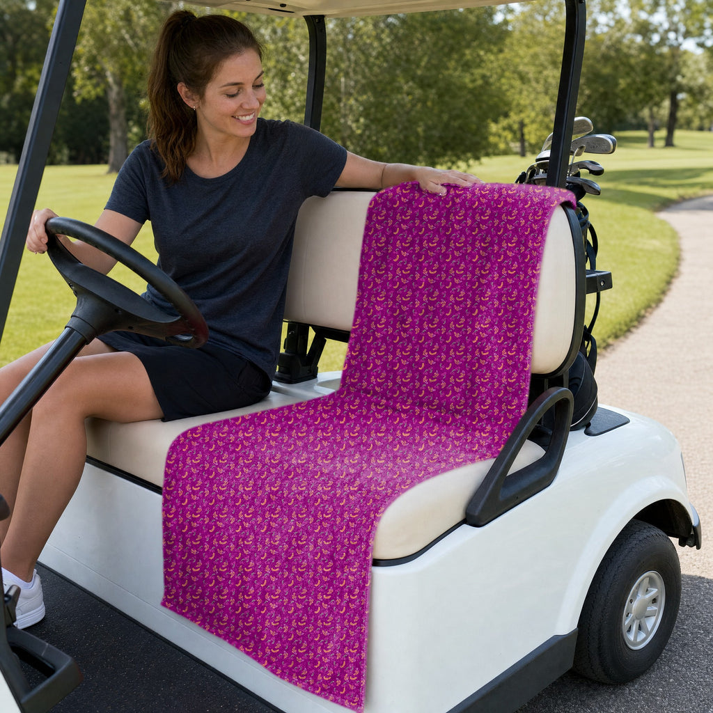Low Hanging Fruit Full-Size Towel & Car Seat Cover - On a Golf Cart Seat