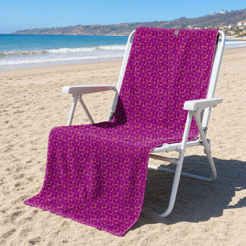 Low Hanging Fruit Full-Size Towel & Car Seat Cover - On a Beach Chair