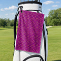 Low Hanging Fruit Golf Towel - Hanging on a Golf Bag