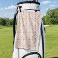 Makin Bacon Golf Towel - Hanging on a Golf Bag