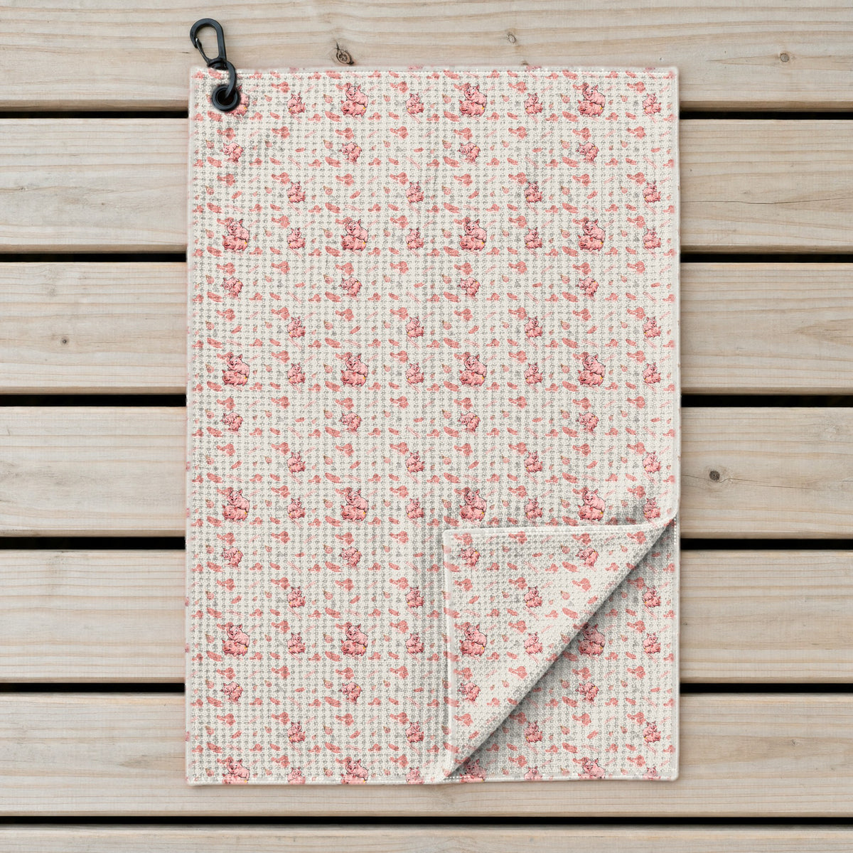 Makin Bacon Golf Towel - Laid Flat